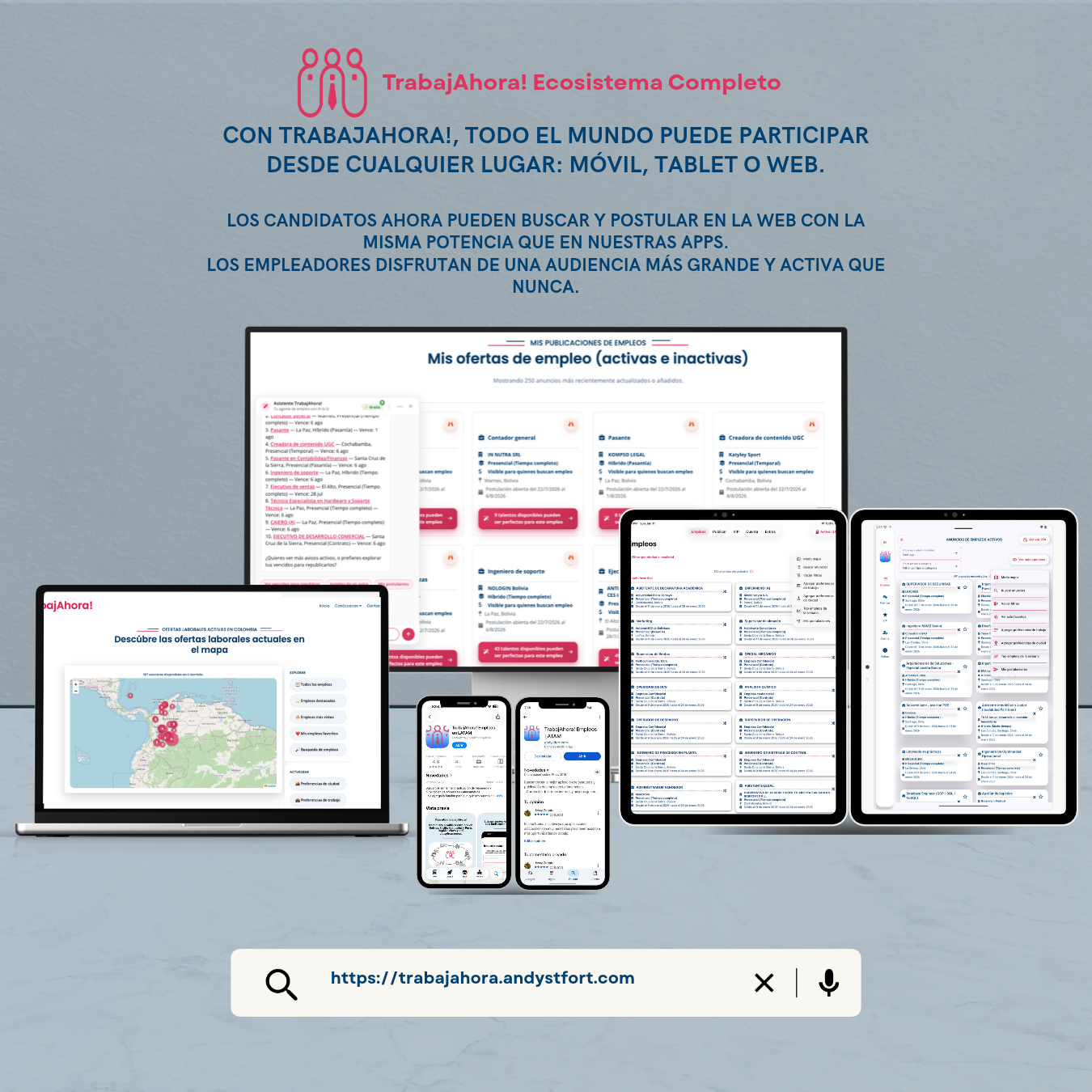 Buscando empleo en Bolivia con TrabajAhora app